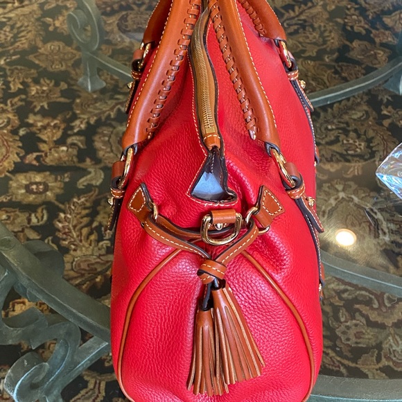 NWT RED DOONEY MEDIUM PEBBLE SATCHEL - Picture 3 of 9